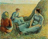 Haymakers Resting by Camille Pissarro